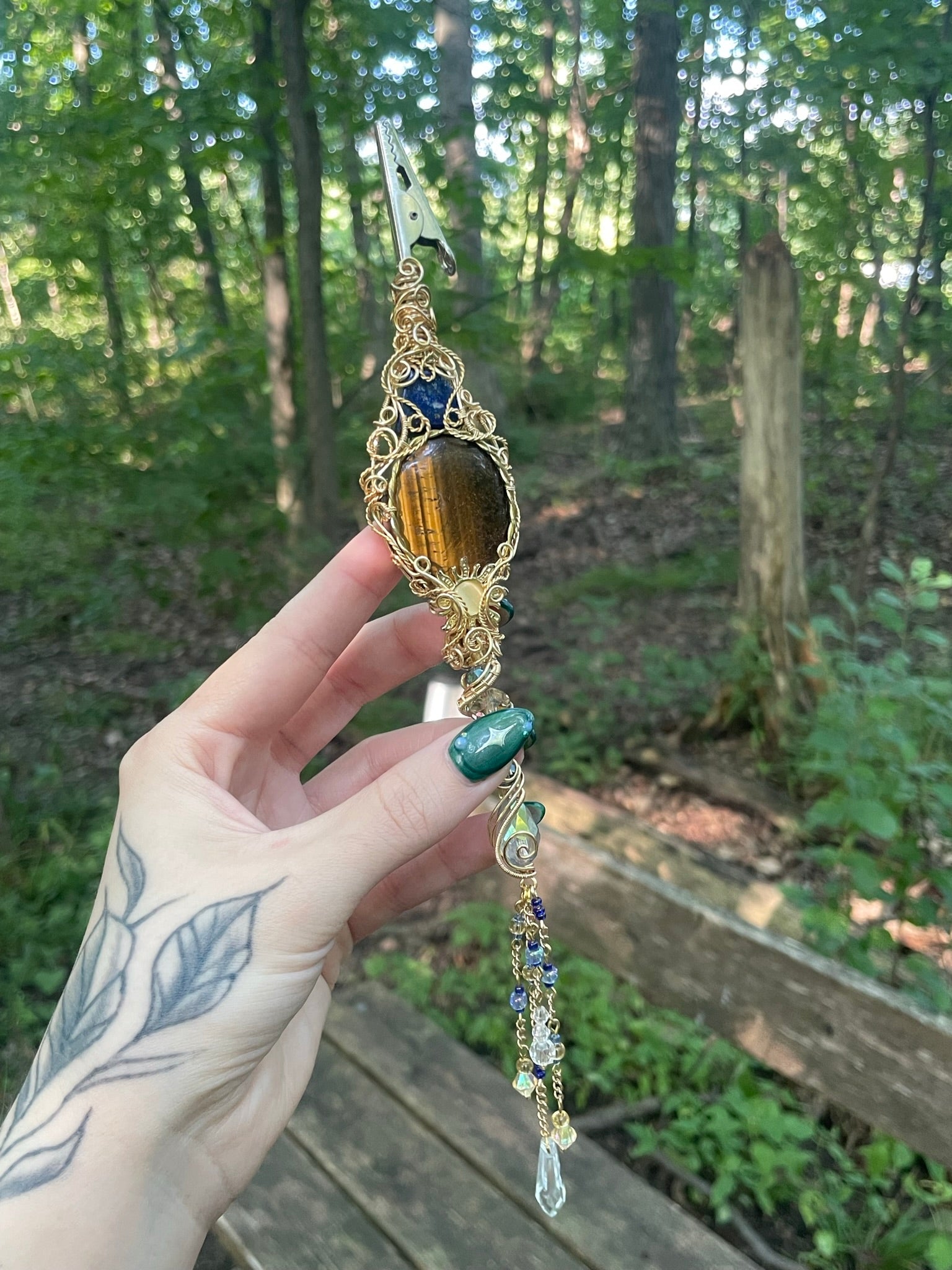 Tigers Eye Magic Puff Wand