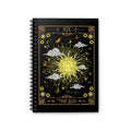 The Sun Tarot Card Spiritual Lined Page Journal | For Manifestation, Spellwork, Shadow Work, Self Reflection, And More