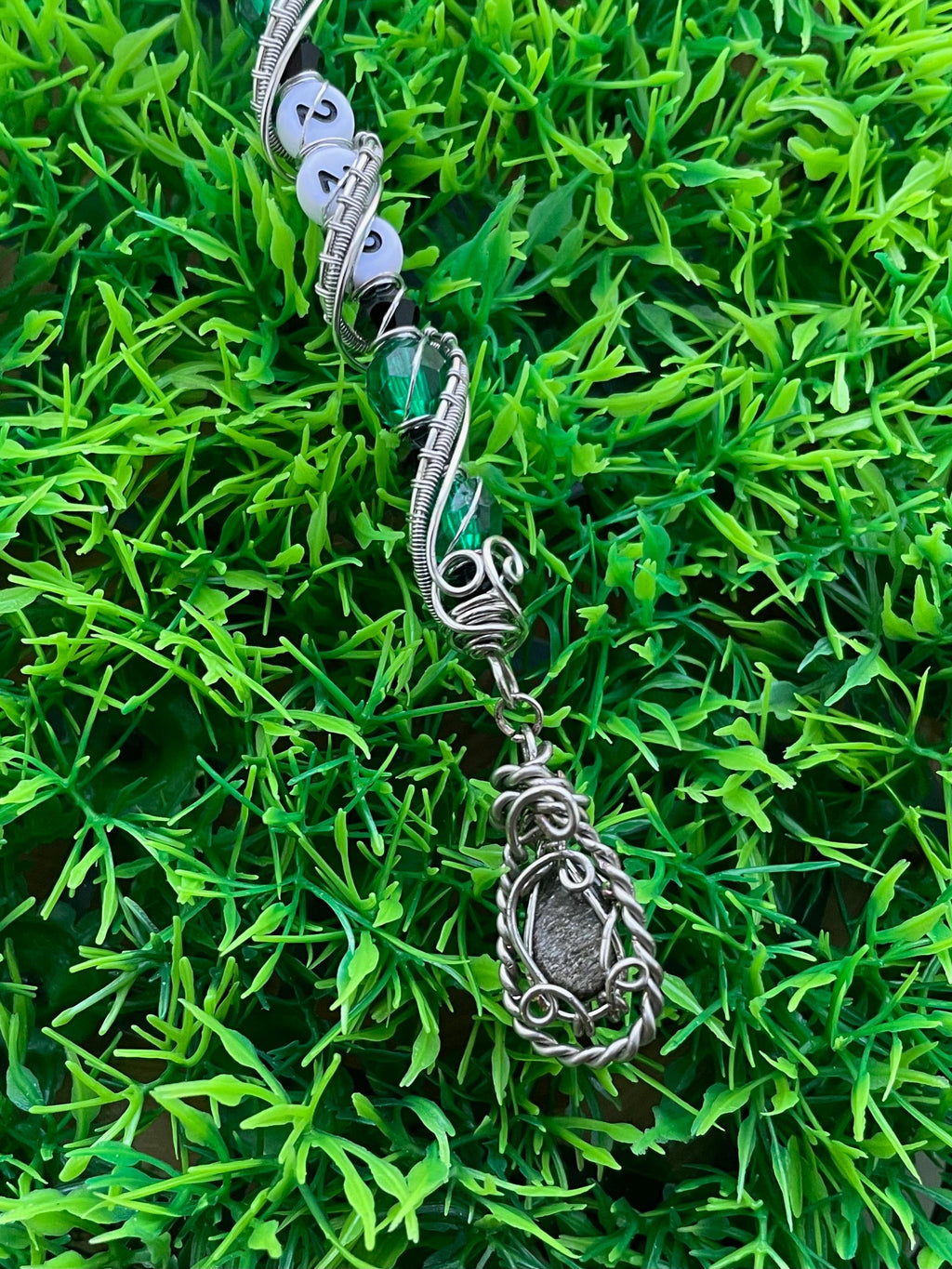 222 Angel Number Smoking Wand With Gold Sheen Obsidian