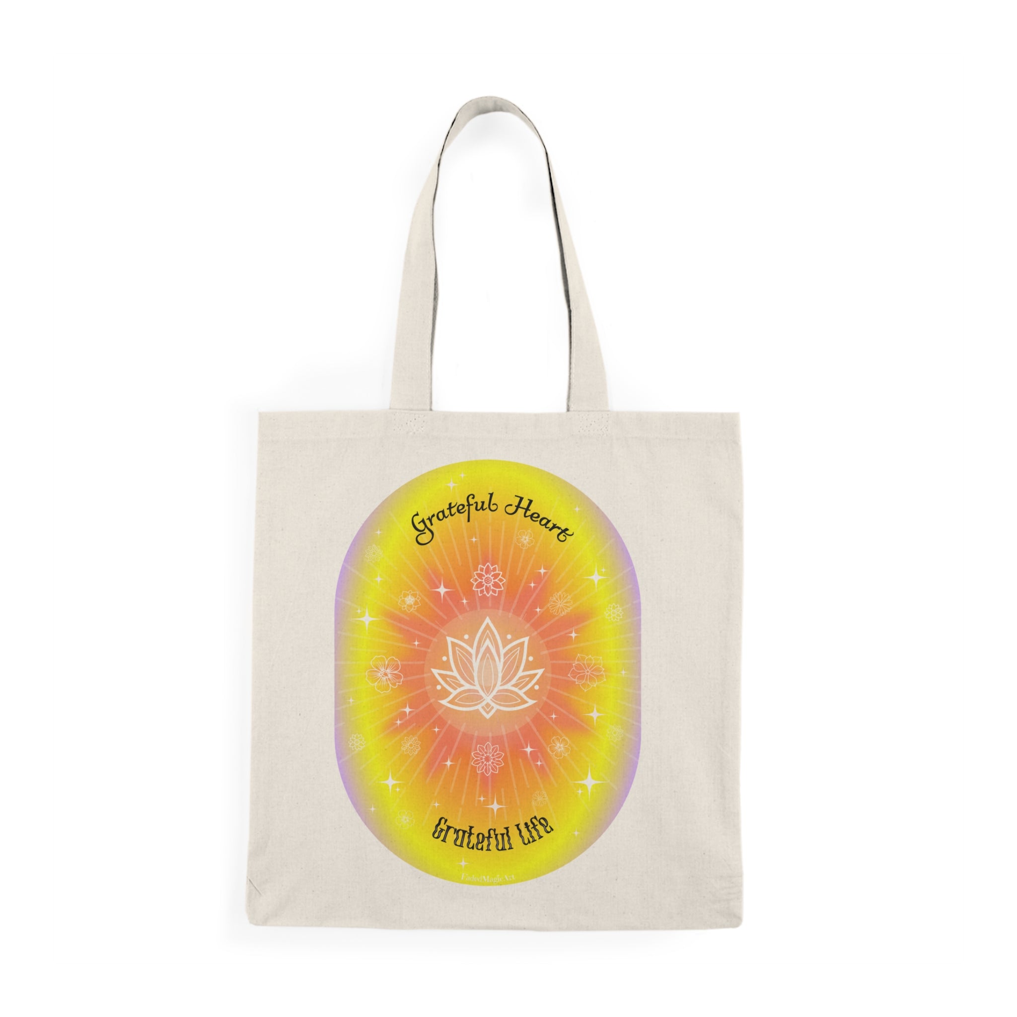Grateful Heart Grateful Life | Positive Gratitude Tote Bag