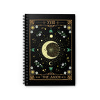 The Moon Tarot Card Spiritual Lined Page Journal | For Manifestation, Spellwork, Shadow Work, Self Reflection, And More