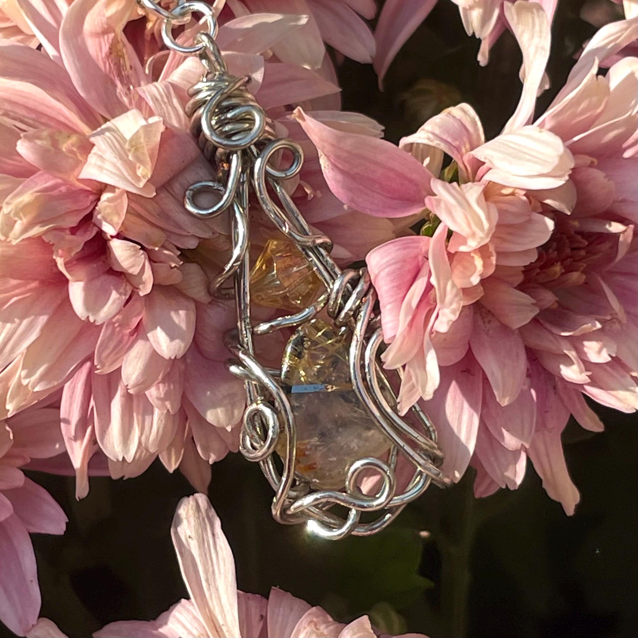 888 Angel Number Smoking Wand With Rutilated Quartz