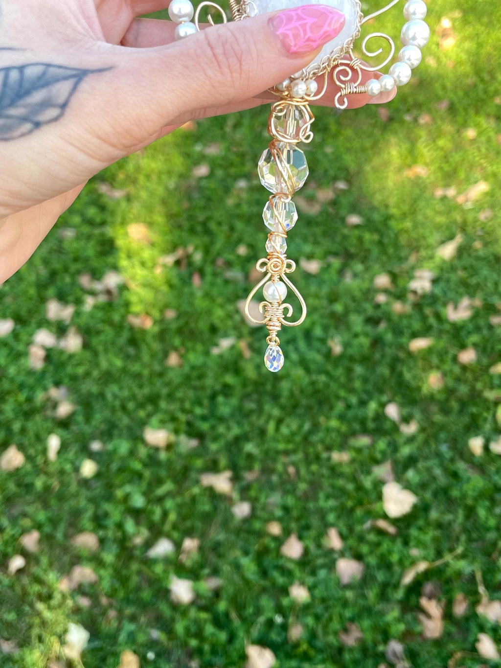 Angel and Devil Smoking Wand And Dab Tool Set With Selenite