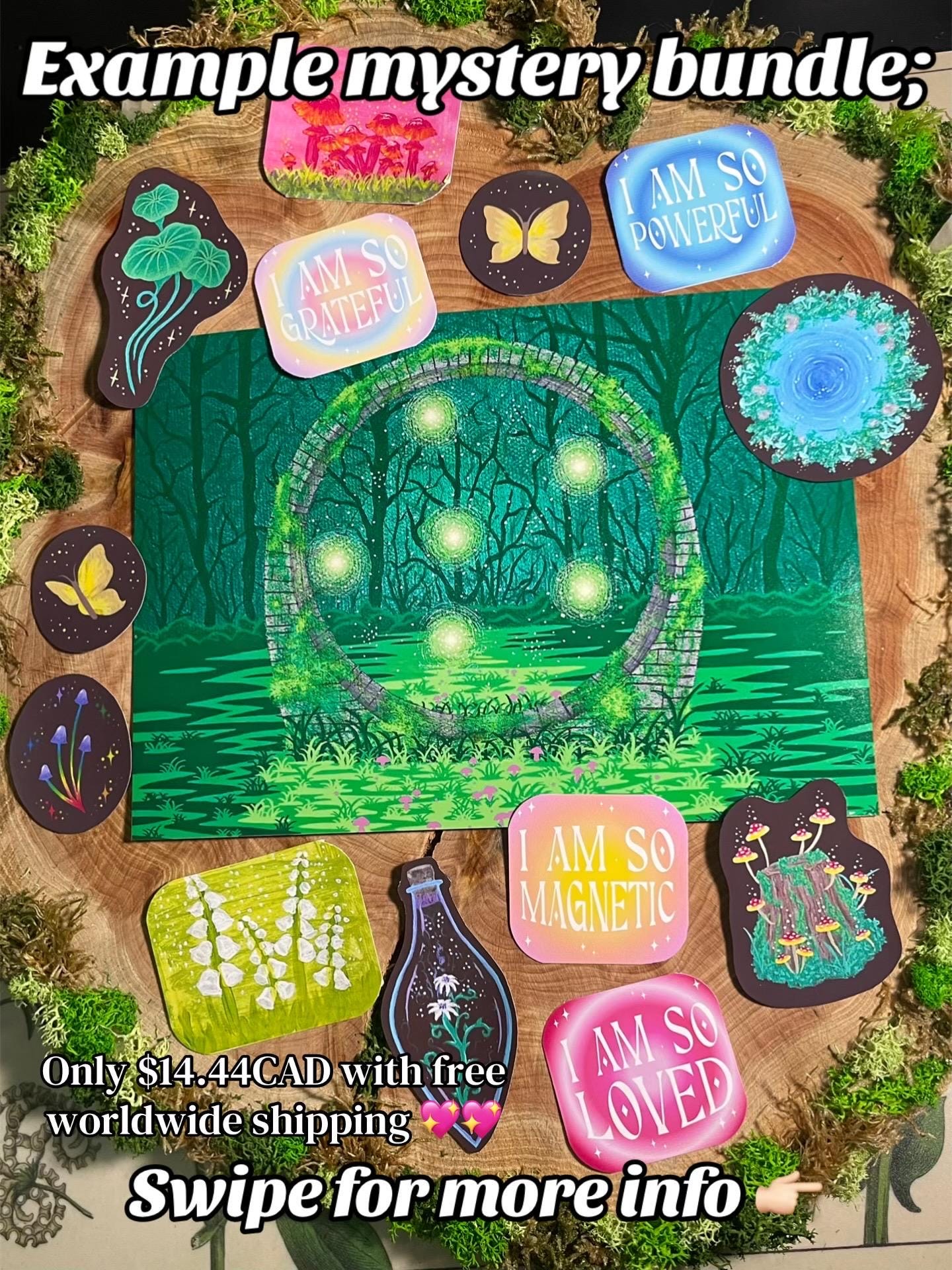 Mystery Art Bundles | Imperfect Stickers And Prints Discounted