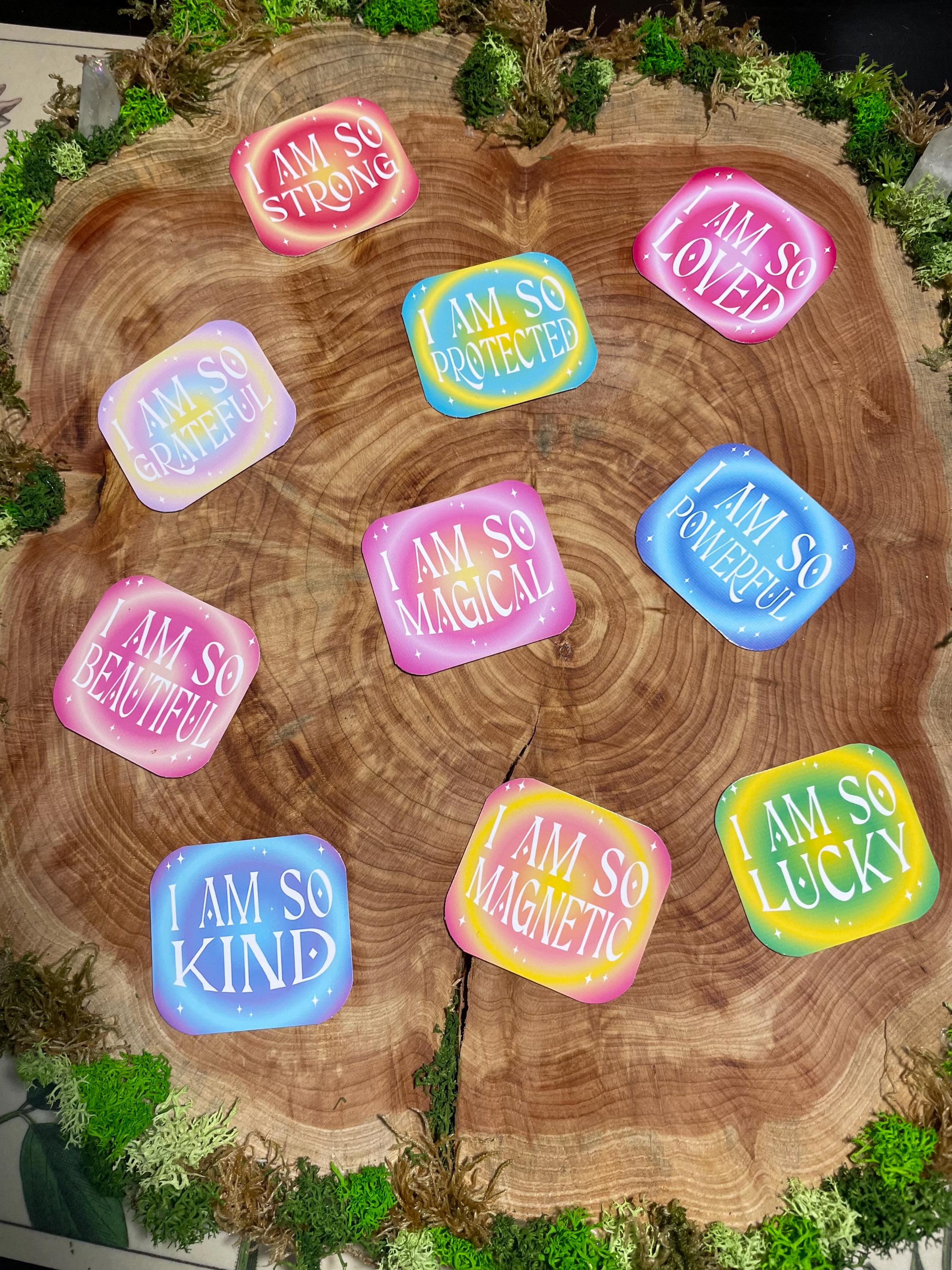 "I Am" Affirmation Sticker Collection 10pk