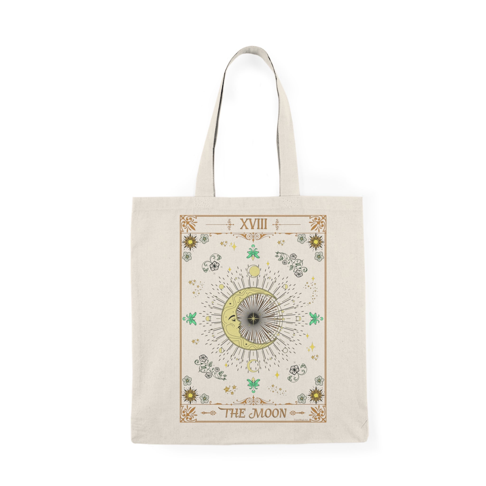 The Moon Tarot Card Astrology Tote Bag