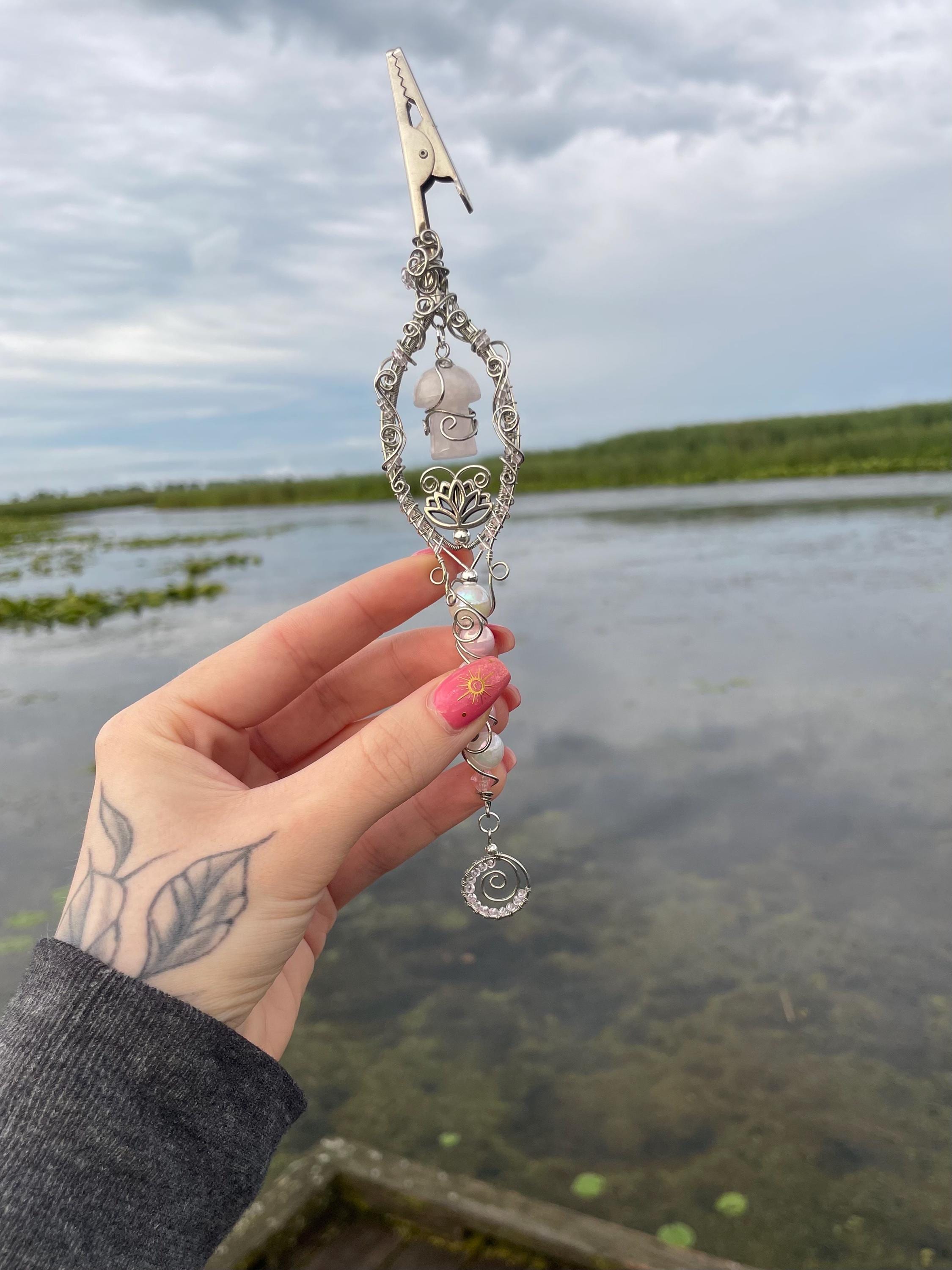 Rose Quartz Magic Mushroom Smoking Wand