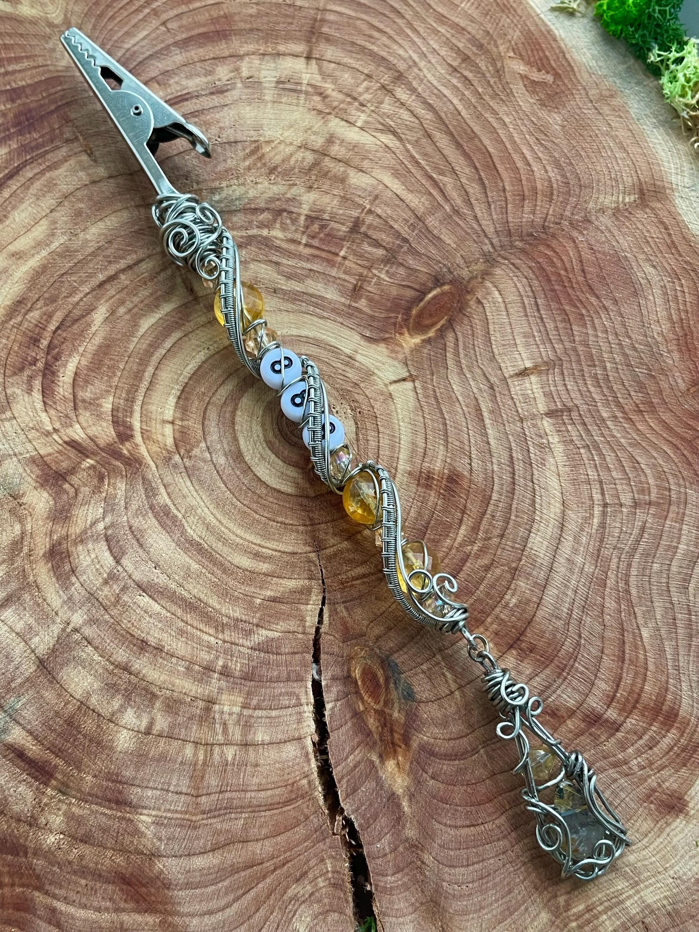 888 Angel Number Smoking Wand With Rutilated Quartz