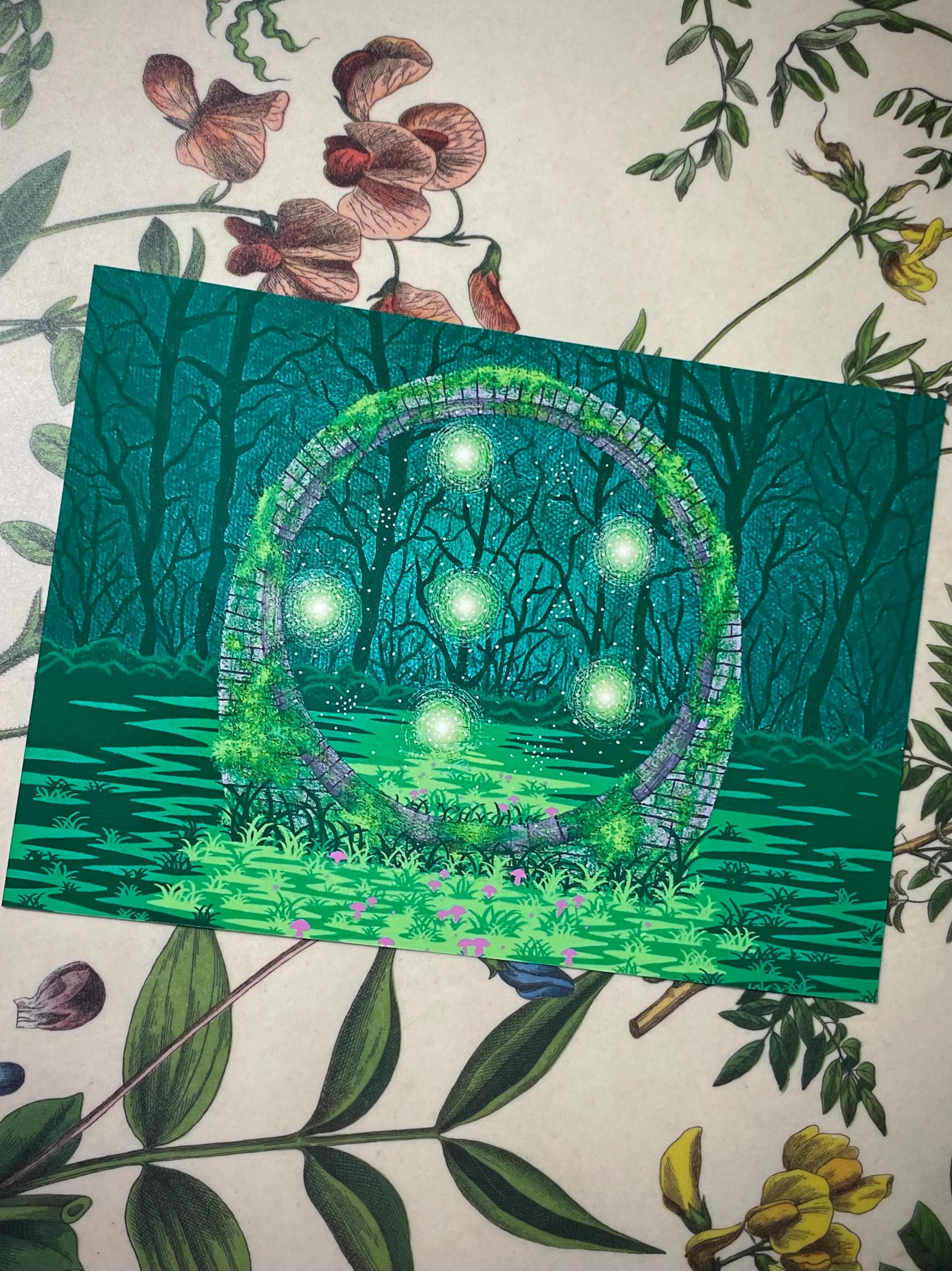 Satin Art Print “Fae Trap” 5x7 Inches