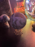 Reversible Wire Wrapped Crystal Sphere Stand