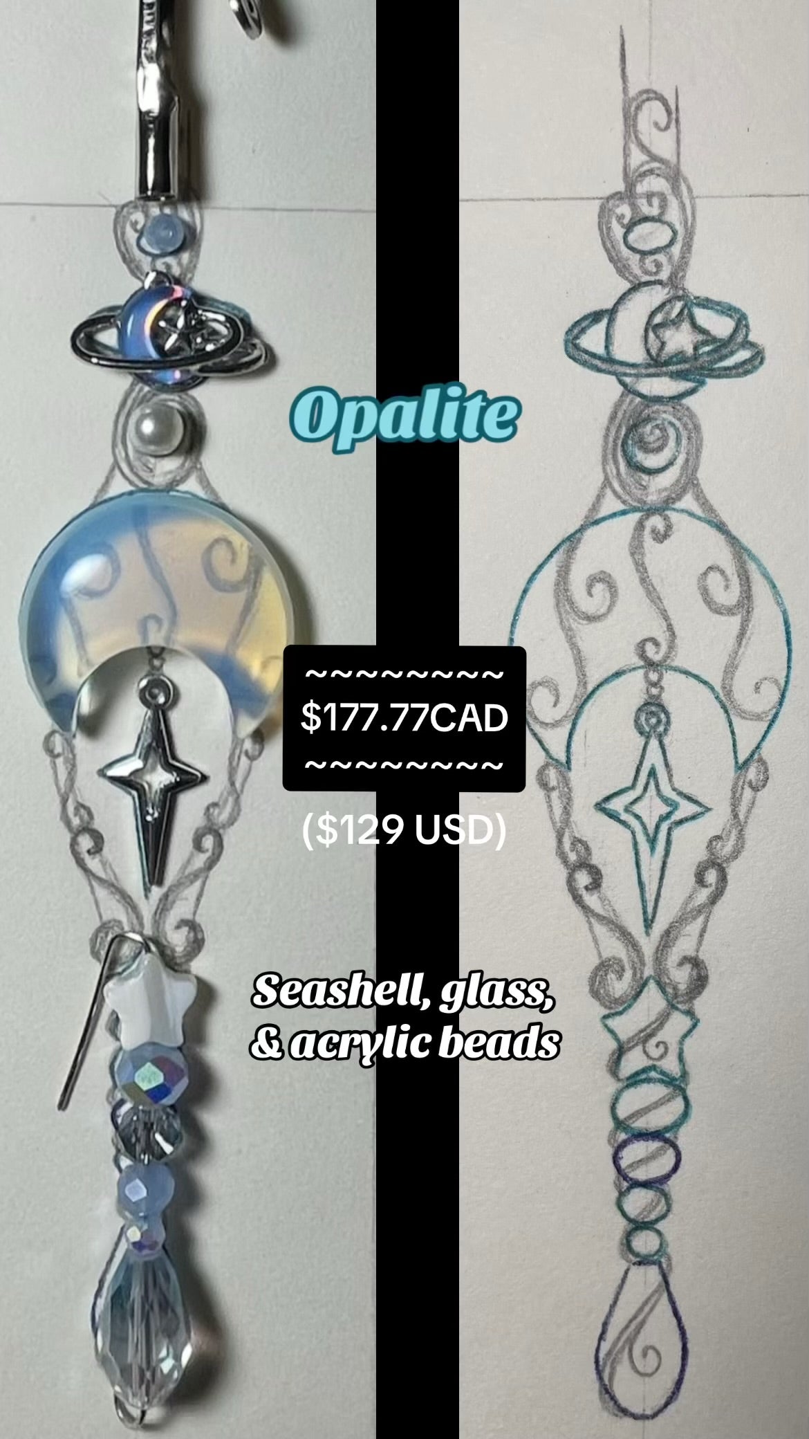 Pre-Drawn Magic Smoking Wand Design DEPOSIT | Alien Fairy Magic Puff Wand