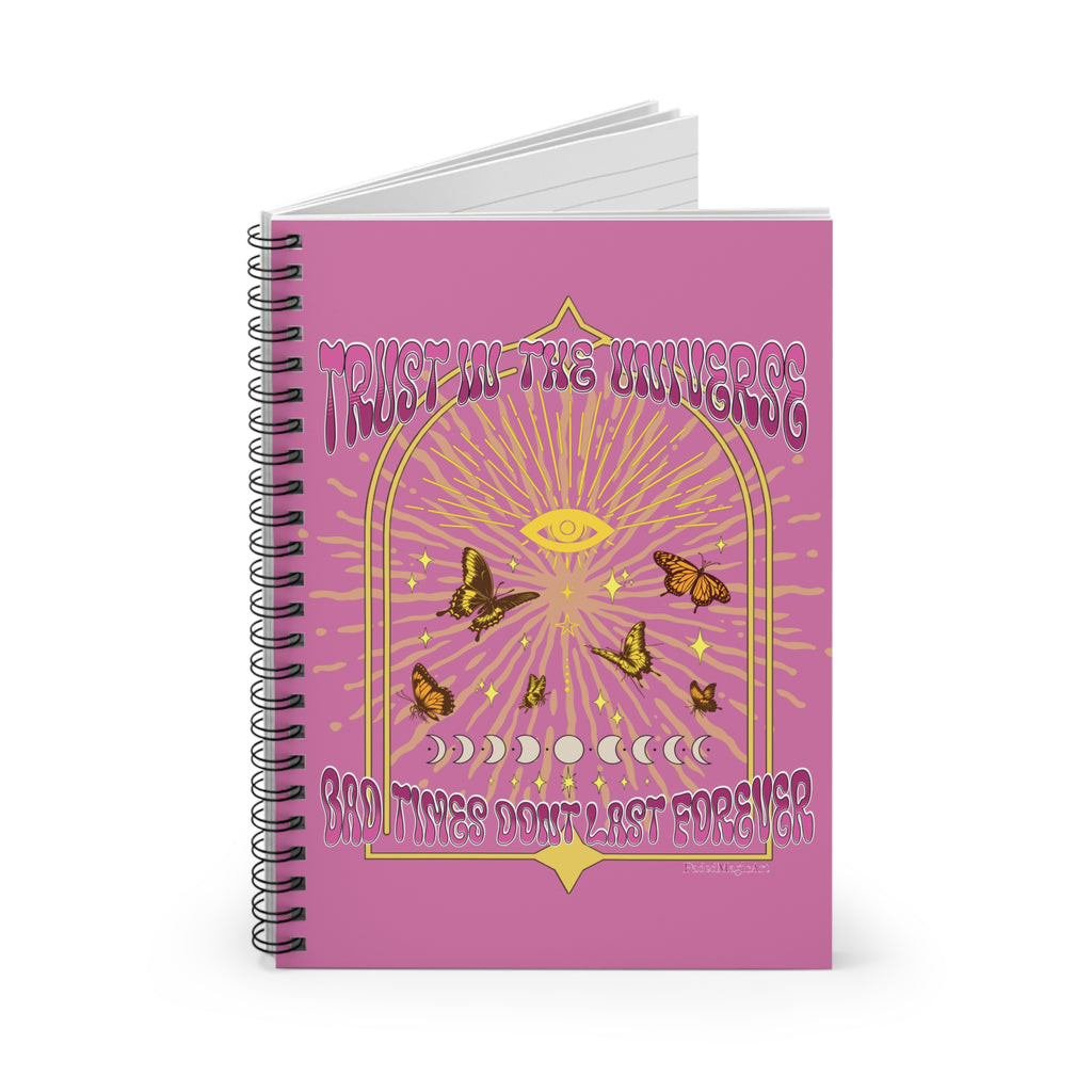 Trust In The Universe | Inspirational Gratitude Lined Page Journal For Manifestation, Spellwork, Shadow Work, Self Reflection, And More