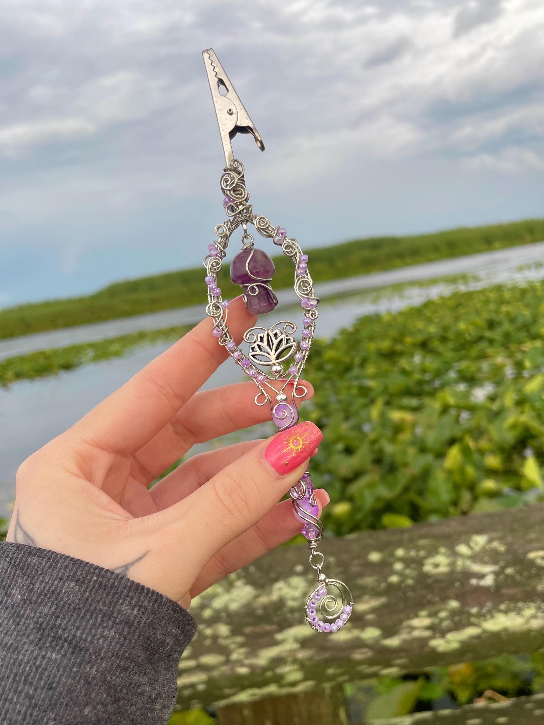Amethyst Magic Mushroom Smoking Wand