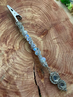 000 Angel Number Smoking Wand With Labradorite