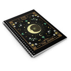 The Moon Tarot Card Spiritual Lined Page Journal | For Manifestation, Spellwork, Shadow Work, Self Reflection, And More