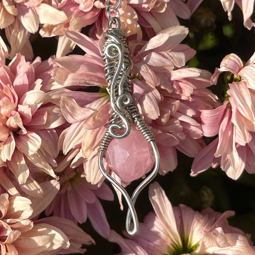 111 Angel Number Smoking Wand With Rose Quartz