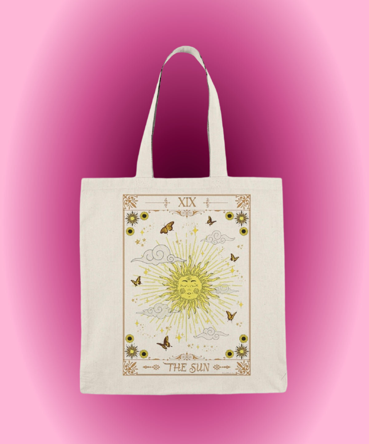 The Sun Tarot Card Astrology Tote Bag