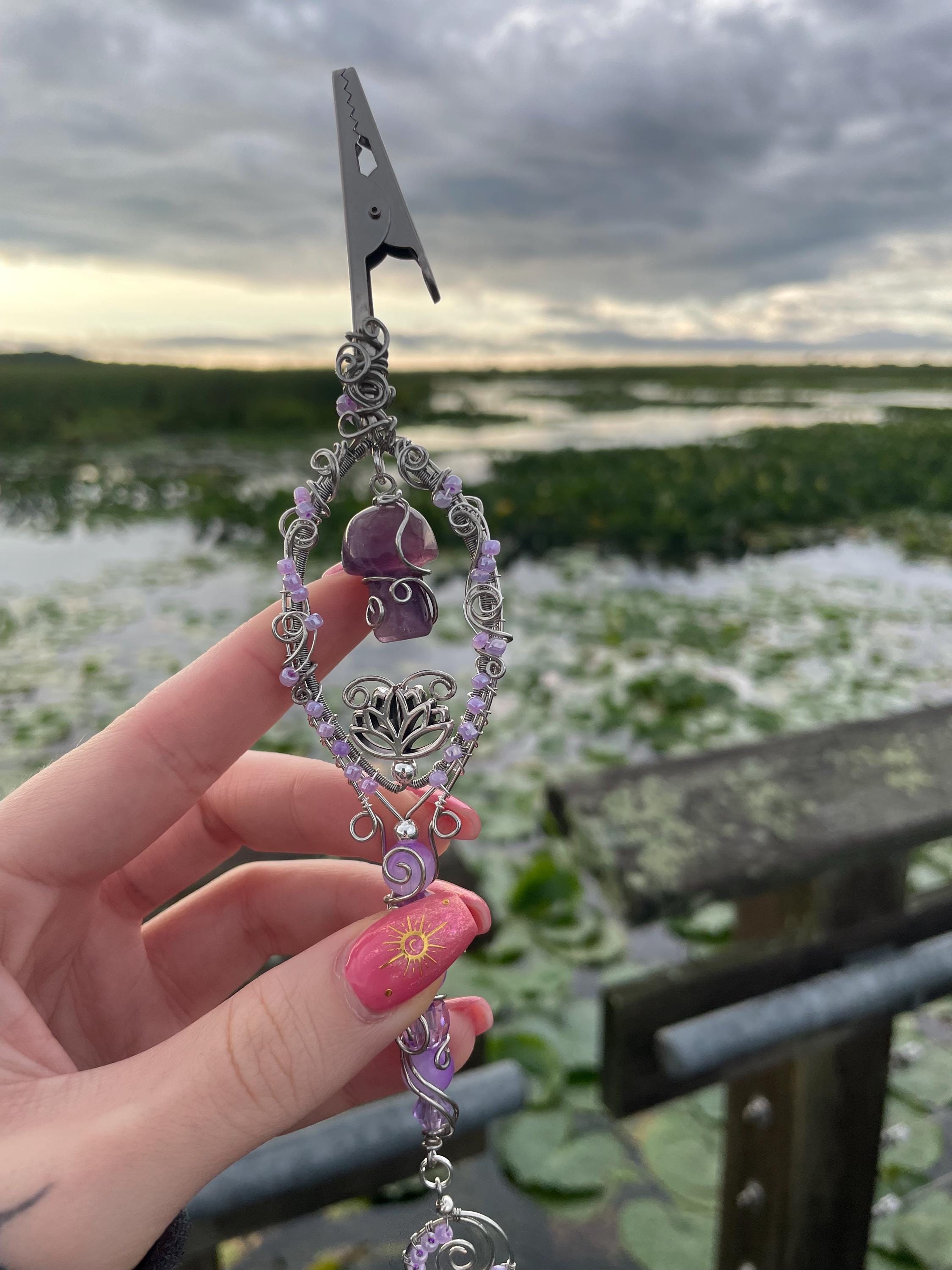 Amethyst Magic Mushroom Smoking Wand