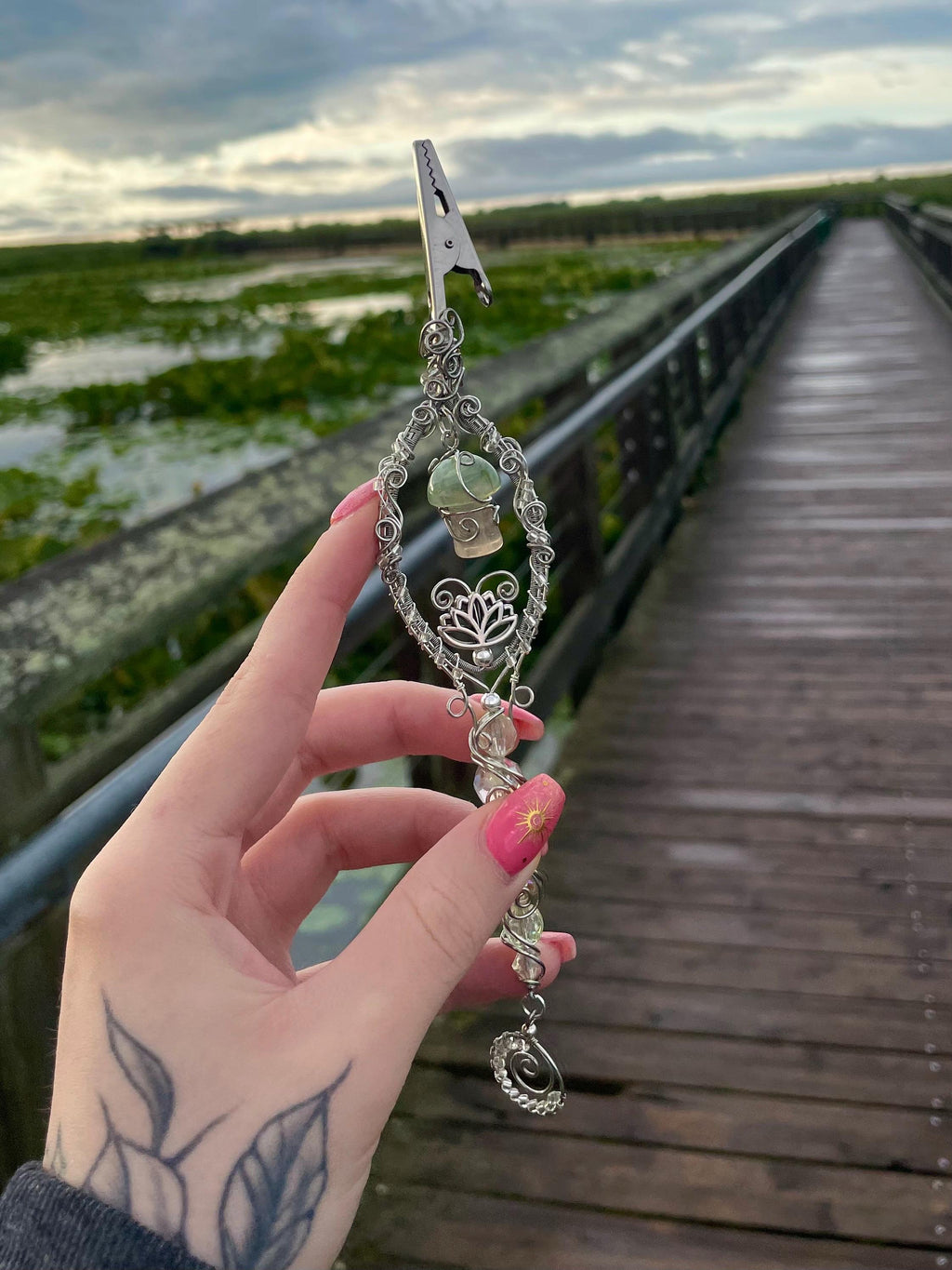 Smoky Quartz Magic Mushroom Smoking Wand