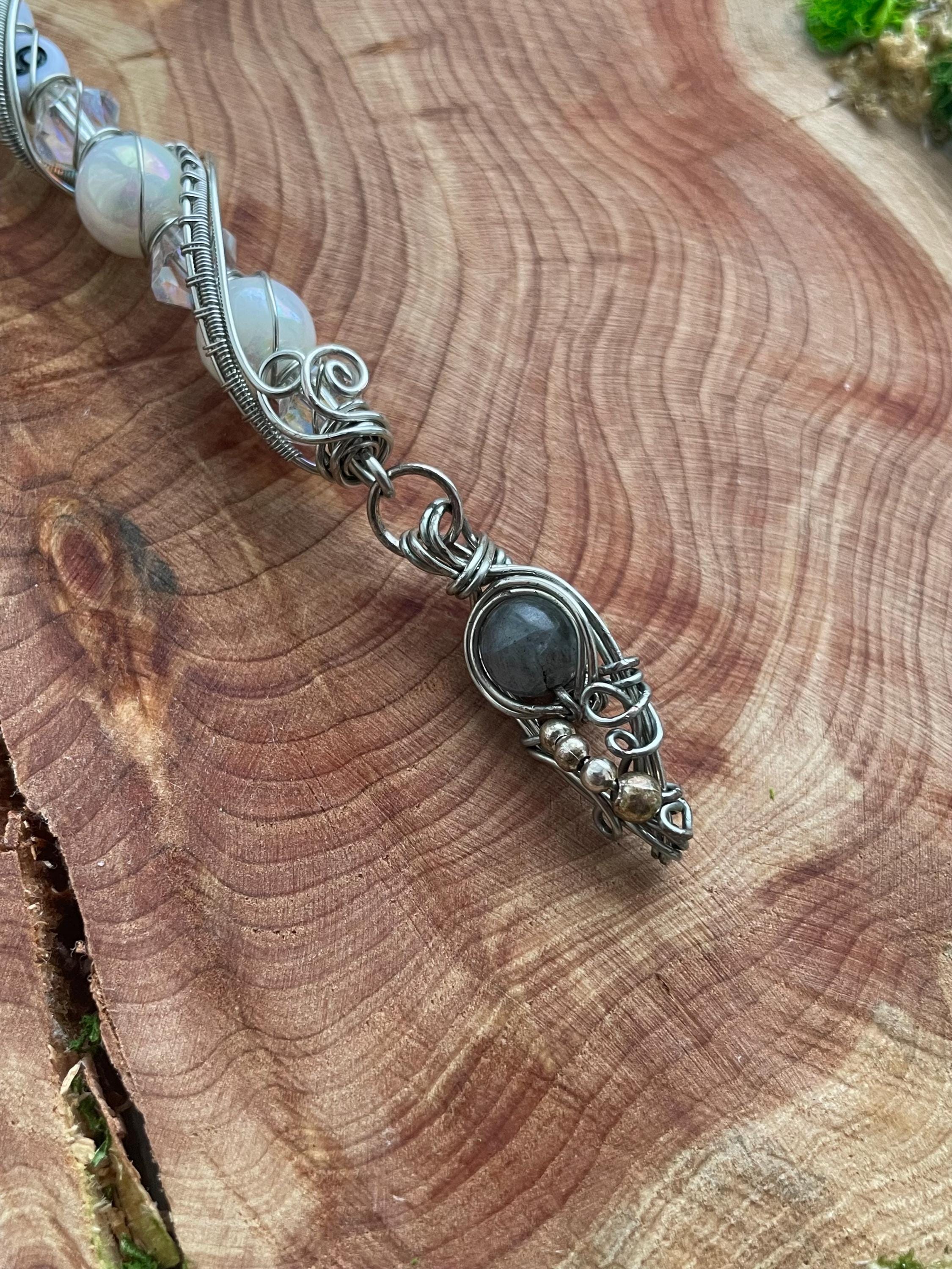 999 Angel Number Smoking Wand With Labradorite
