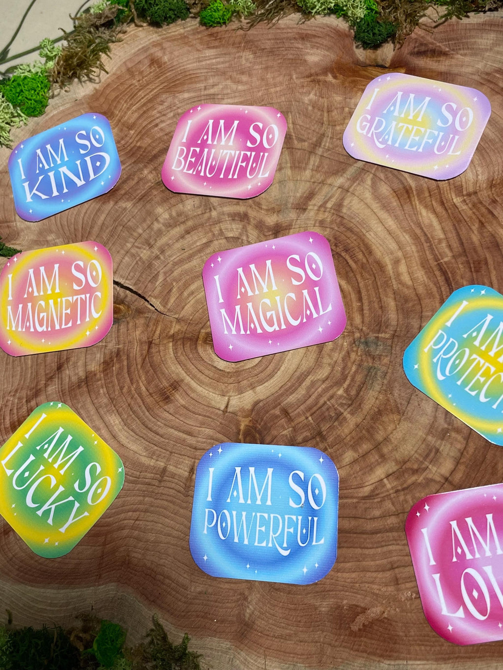 "I Am" Affirmation Sticker Collection 10pk