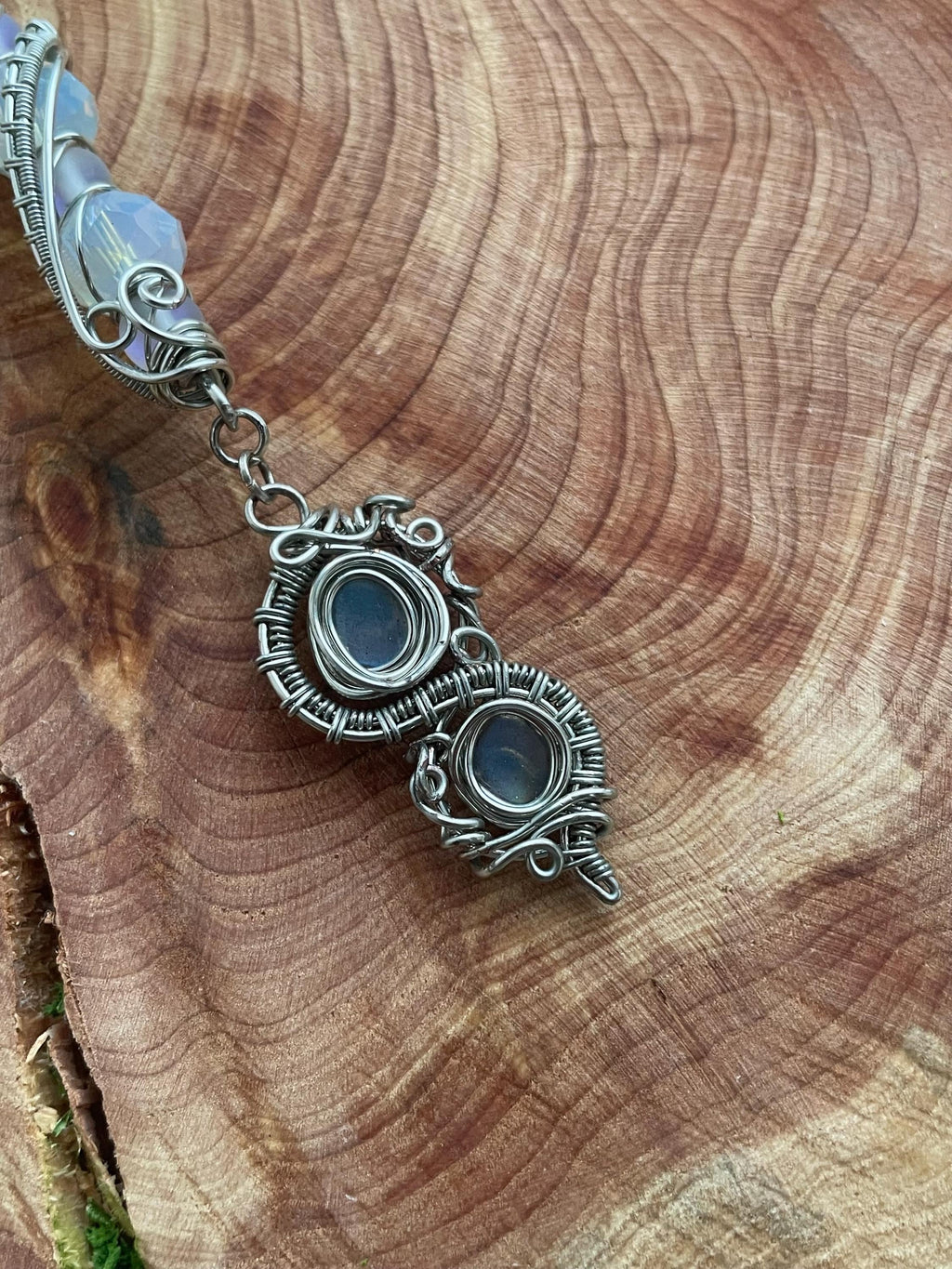 000 Angel Number Smoking Wand With Labradorite