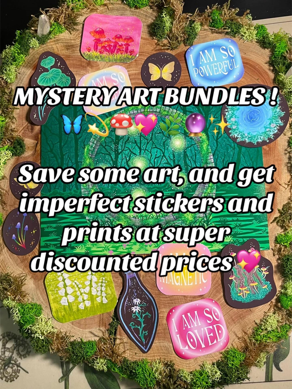 Mystery Art Bundles | Imperfect Stickers And Prints Discounted
