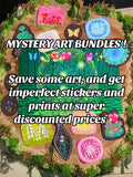 Mystery Art Bundles | Imperfect Stickers And Prints Discounted