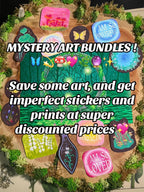 Mystery Art Bundles | Imperfect Stickers And Prints Discounted
