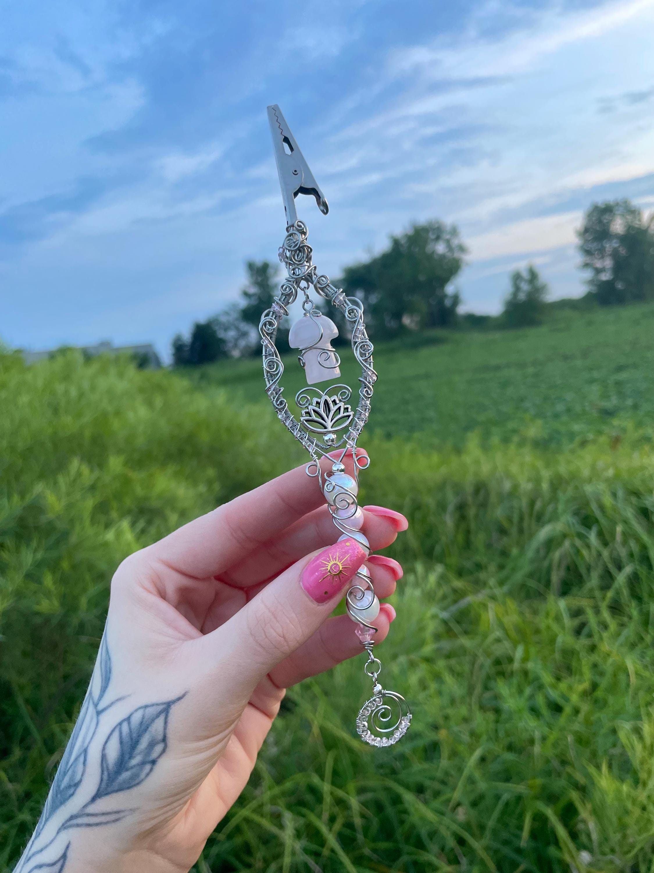 Rose Quartz Magic Mushroom Smoking Wand