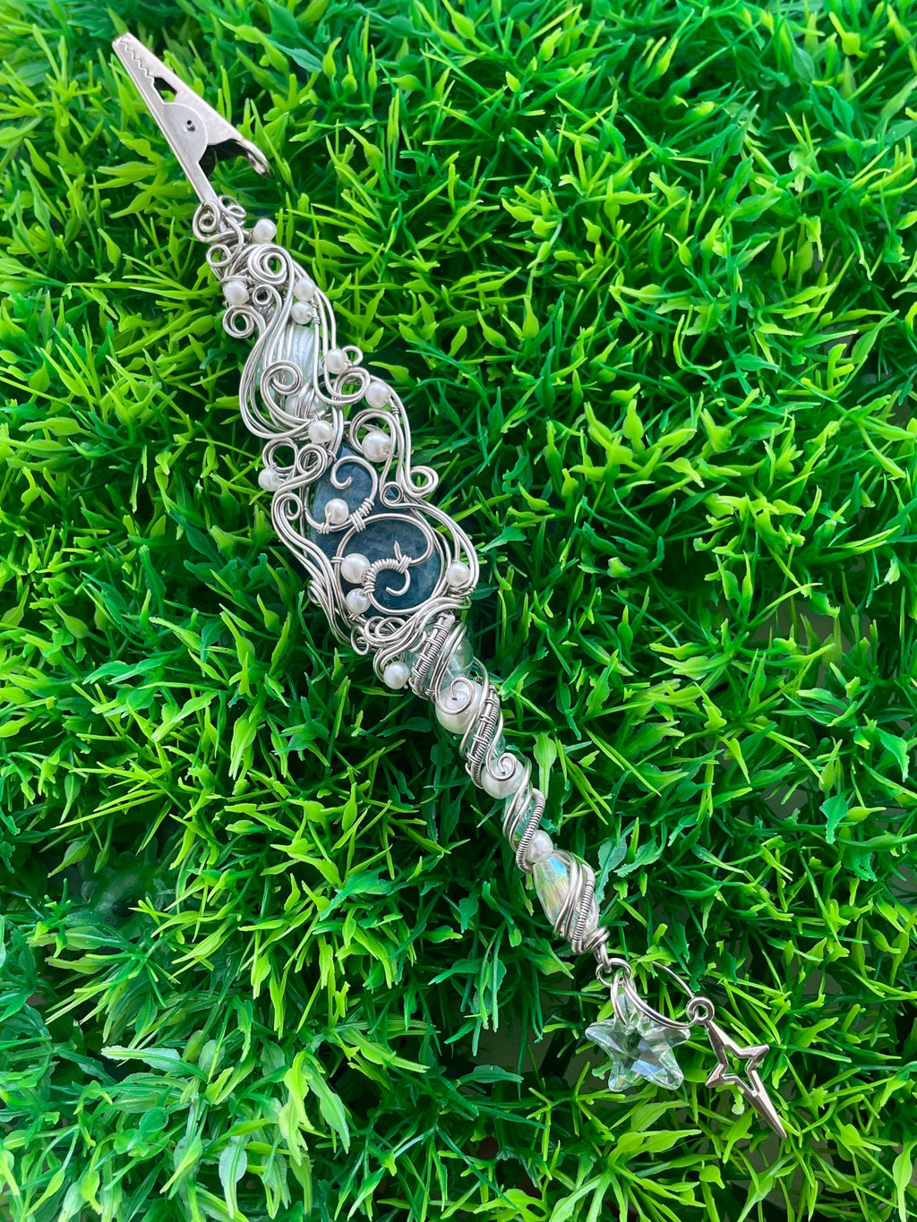 Magic Mermaid Smoking Wand With Blue Apatite