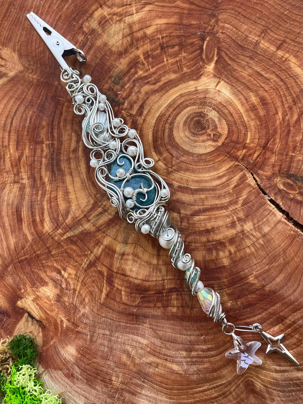 Magic Mermaid Smoking Wand With Blue Apatite