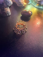 Reversible Wire Wrapped Crystal Sphere Stand