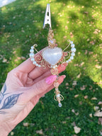 Angel and Devil Smoking Wand And Dab Tool Set With Selenite