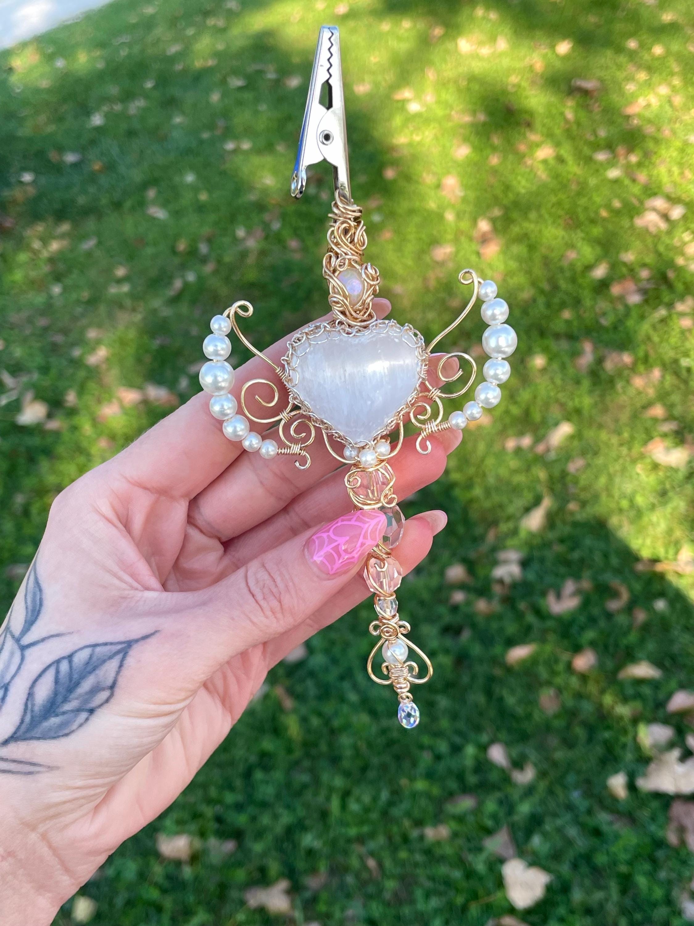 Angel and Devil Smoking Wand And Dab Tool Set With Selenite