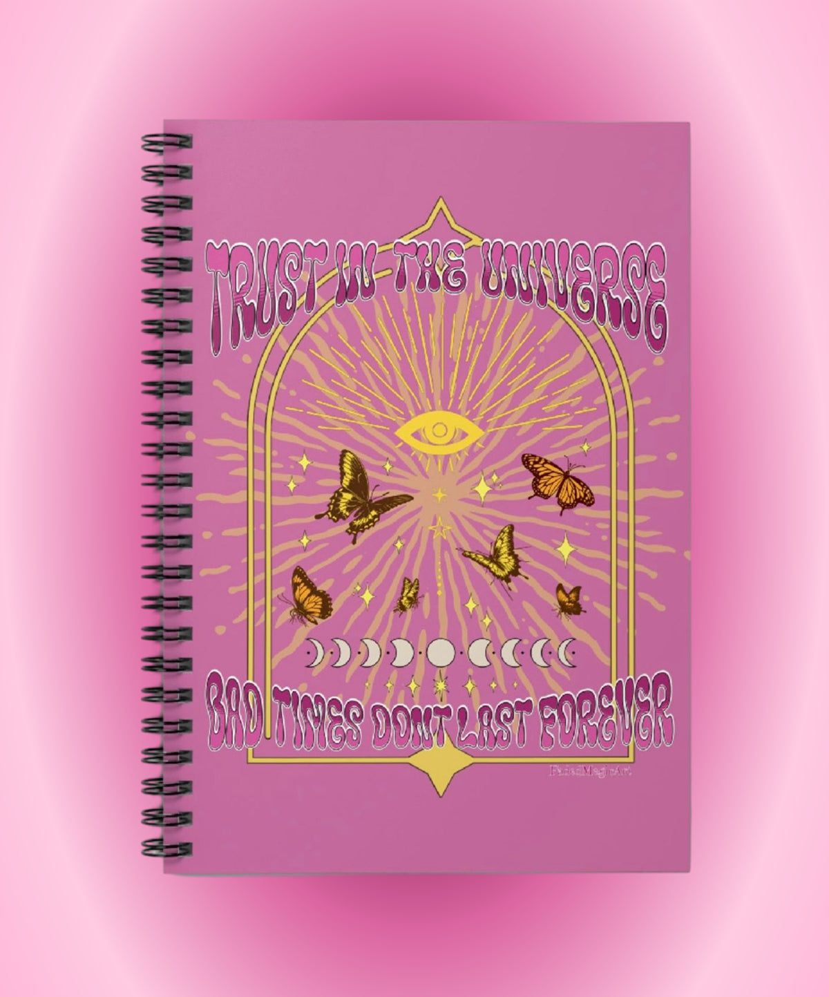 Trust In The Universe | Inspirational Gratitude Lined Page Journal For Manifestation, Spellwork, Shadow Work, Self Reflection, And More